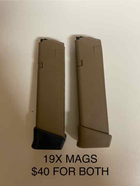 GLOCKS MAGS,CASE,AMMO