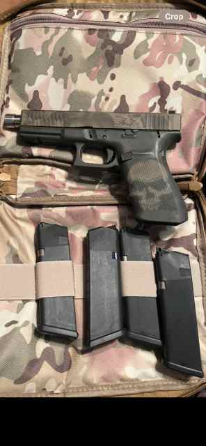 Glock 21 Gen 4 Custom with Threaded Barrel