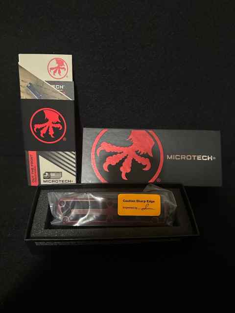 New Microtech Scarab II red