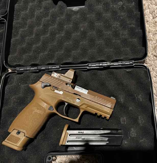 Sig M18 with leupold with manual safety