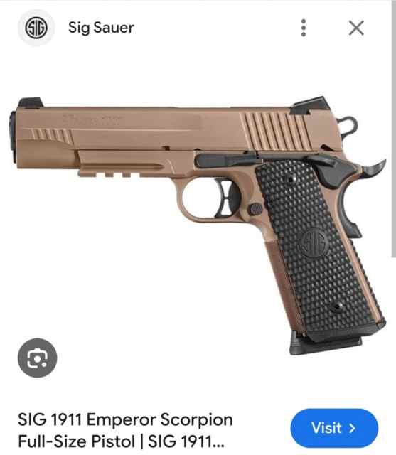 Sig Emporer Scorpion 1911 