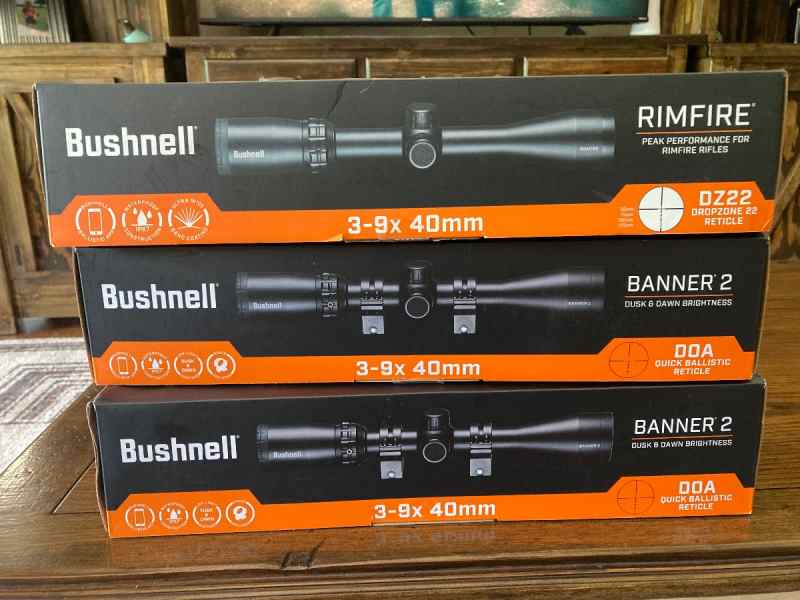 3-Bushnell scopes 