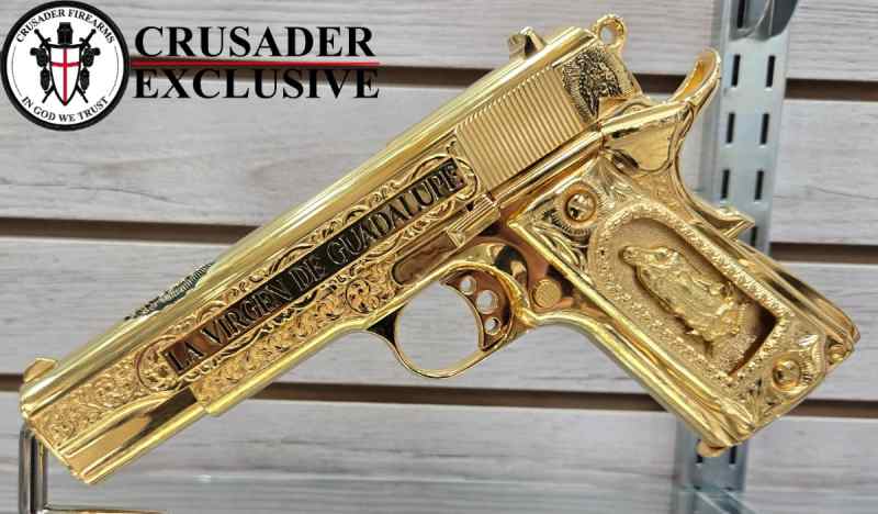 TISAS, LADY OF GUADALUPE, 38SUPER &amp; 9MM, 24K Gold