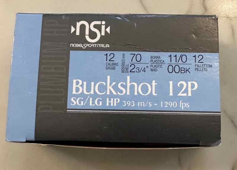 12 GAUGE NSI 12P/00 SG/LG Buckshot 10rds