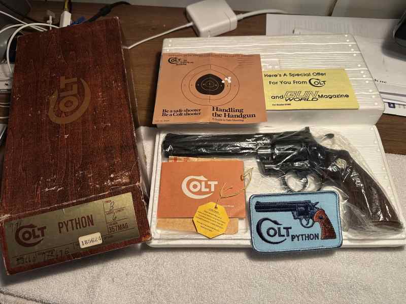 COLT PYTHON 1977 UNFIRED