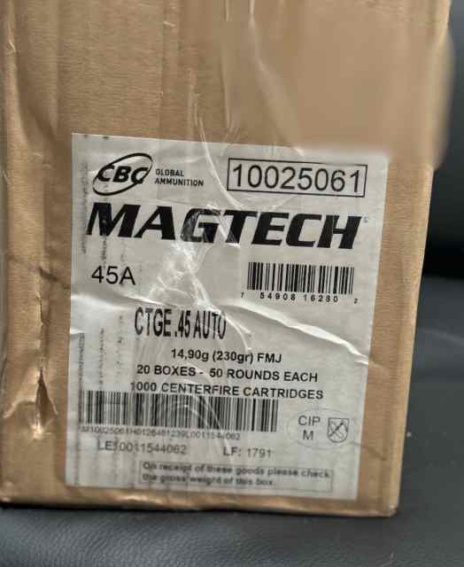 Magtech 45ACP - 900 rounds! - $285