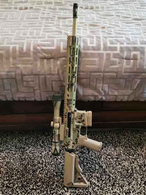 Ar-15 300 blk digital camo unique Iraqi receiver
