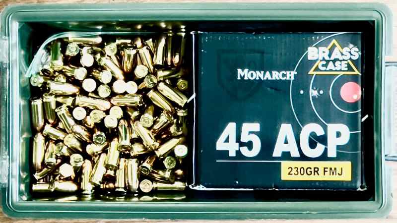 45acp NEW Factory 230gr RN FMJ Brass Cases