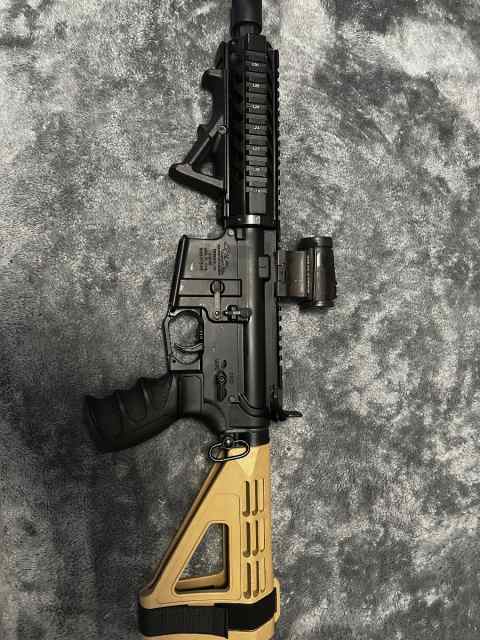 Custom 9mm AR with binary trigger 